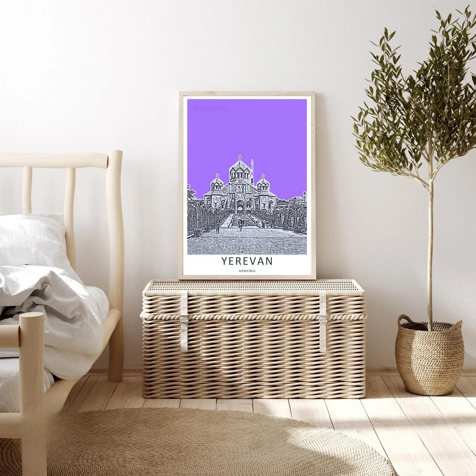 Yerevan Armenia City Print: Saint Gregory the Illuminator Cathedral Art-4