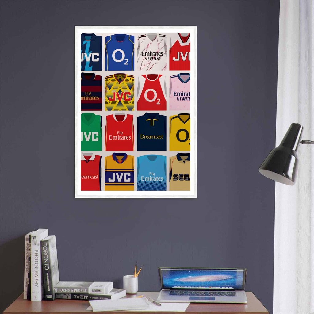 Arsenal FC Kit Evolution Poster | 16 Retro Jerseys-1