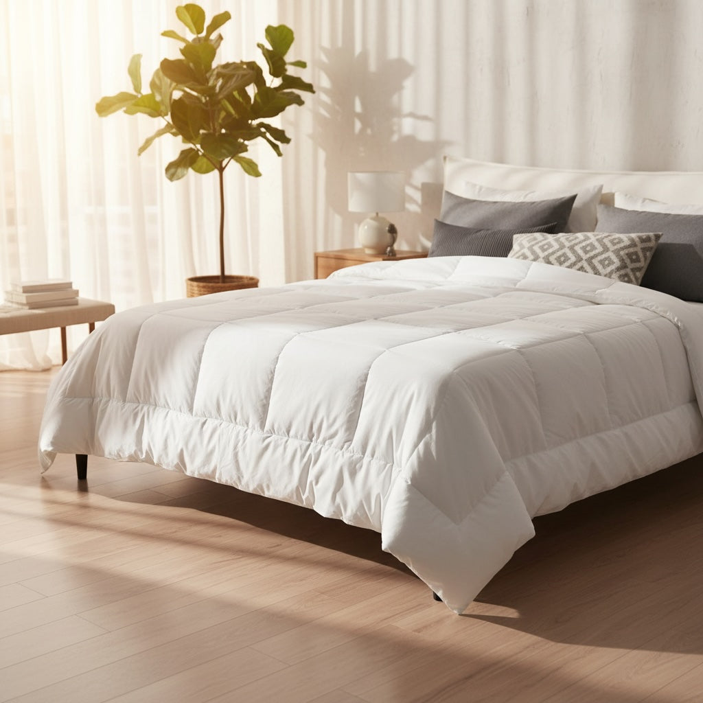 GLC Collection Light Weight Duvet Inserts Baffle Box Design-1