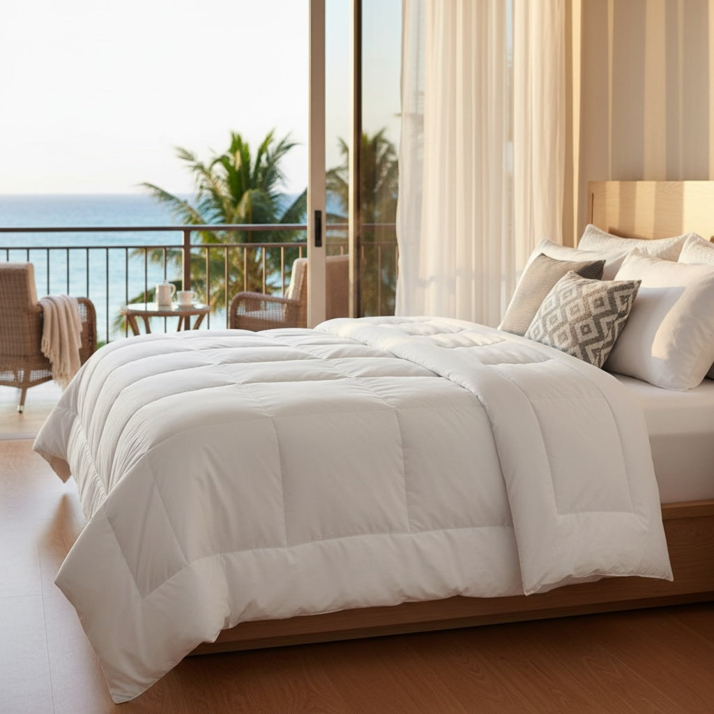 GLC Collection Light Weight Duvet Inserts Baffle Box Design-2