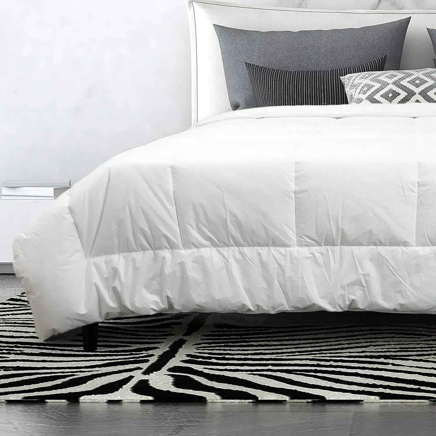 GLC Collection Light Weight Duvet Inserts Baffle Box Design-3