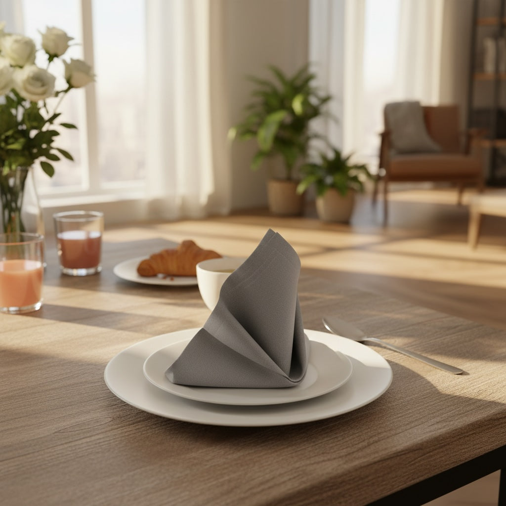 MJS 100% Spun Polyester 1 PLY Table Linens Napkins-14