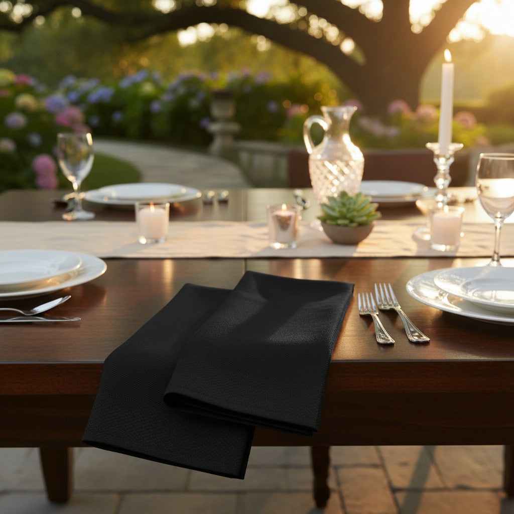 MJS 100% Spun Polyester 2 PLY Table Linens Napkins-39