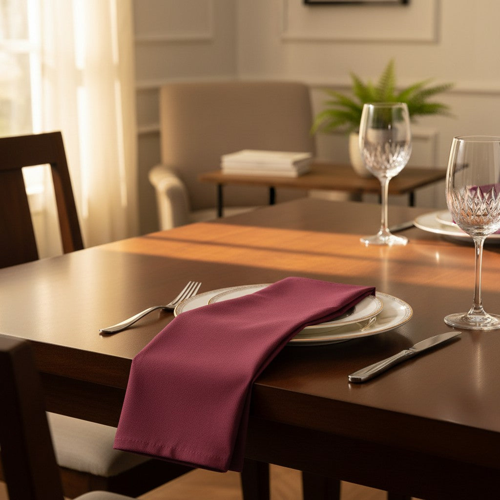 MJS 100% Spun Polyester 2 PLY Table Linens Napkins-8