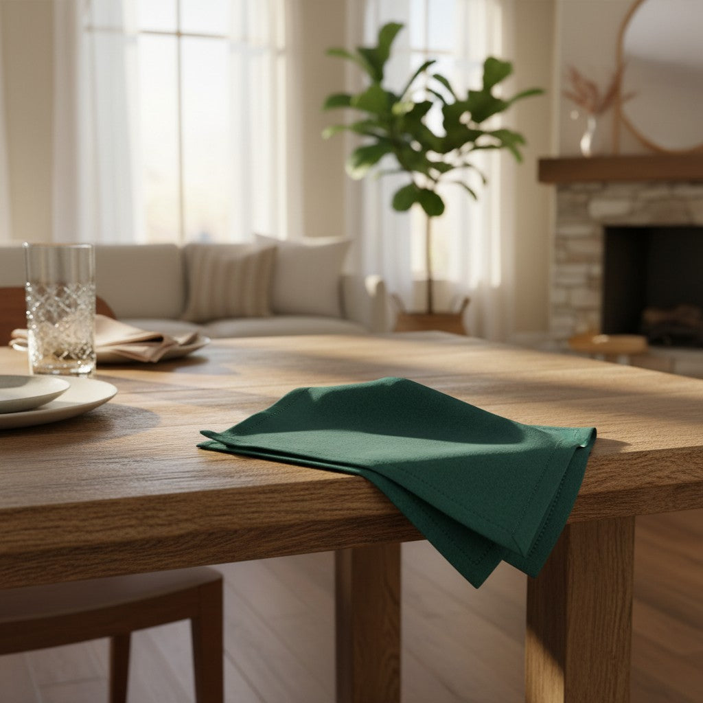 MJS 100% Spun Polyester 2 PLY Table Linens Napkins-11