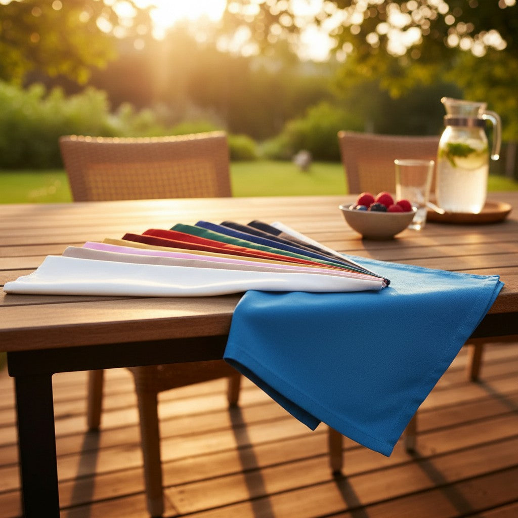 MJS 100% Spun Polyester 2 PLY Table Linens Napkins-18