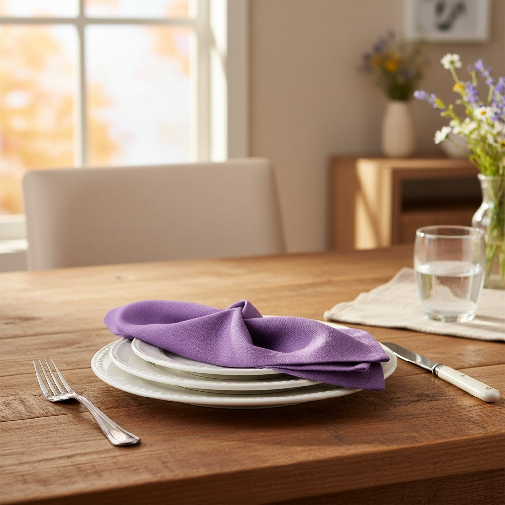 MJS 100% Spun Polyester 2 PLY Table Linens Napkins-20