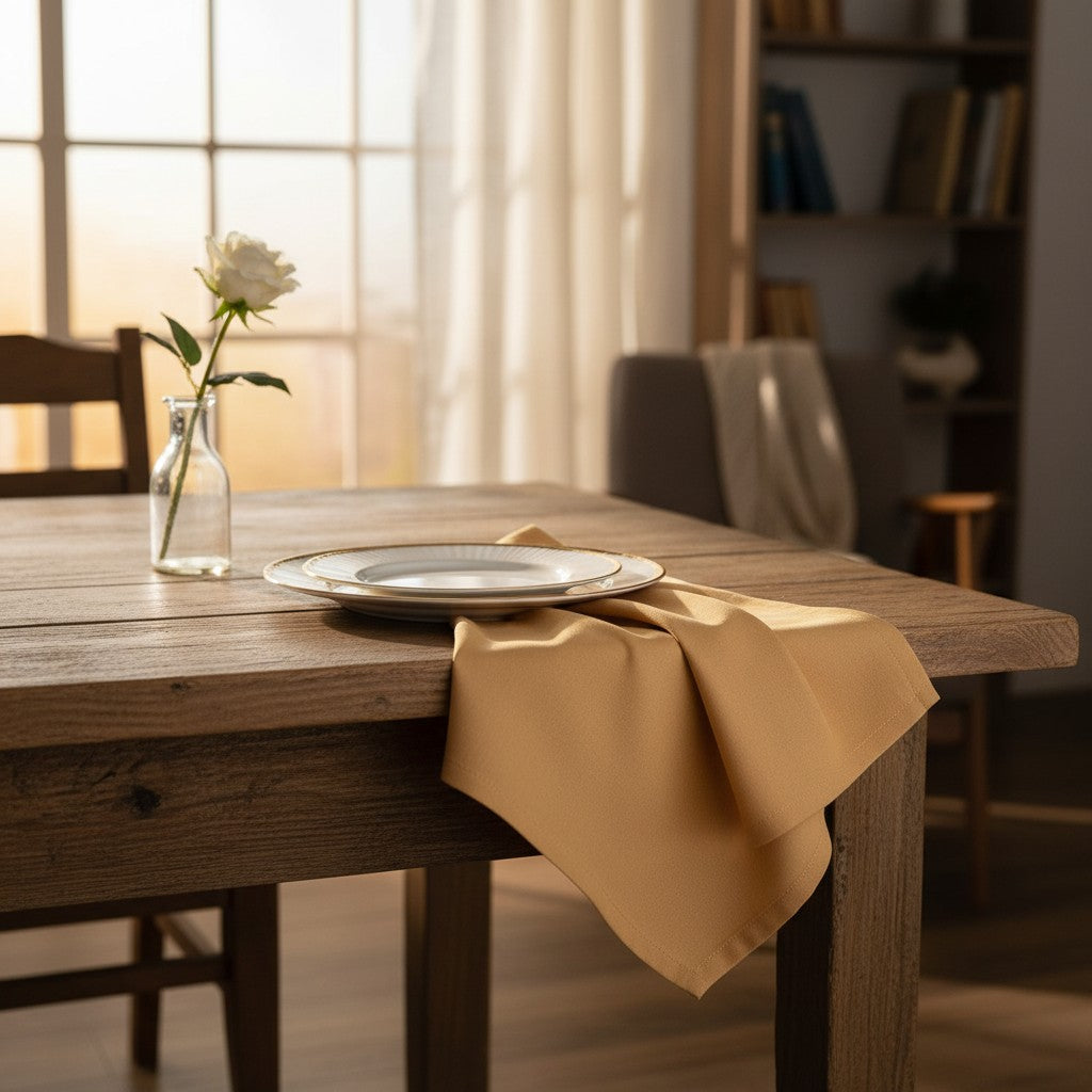 MJS 100% Spun Polyester 2 PLY Table Linens Napkins-25