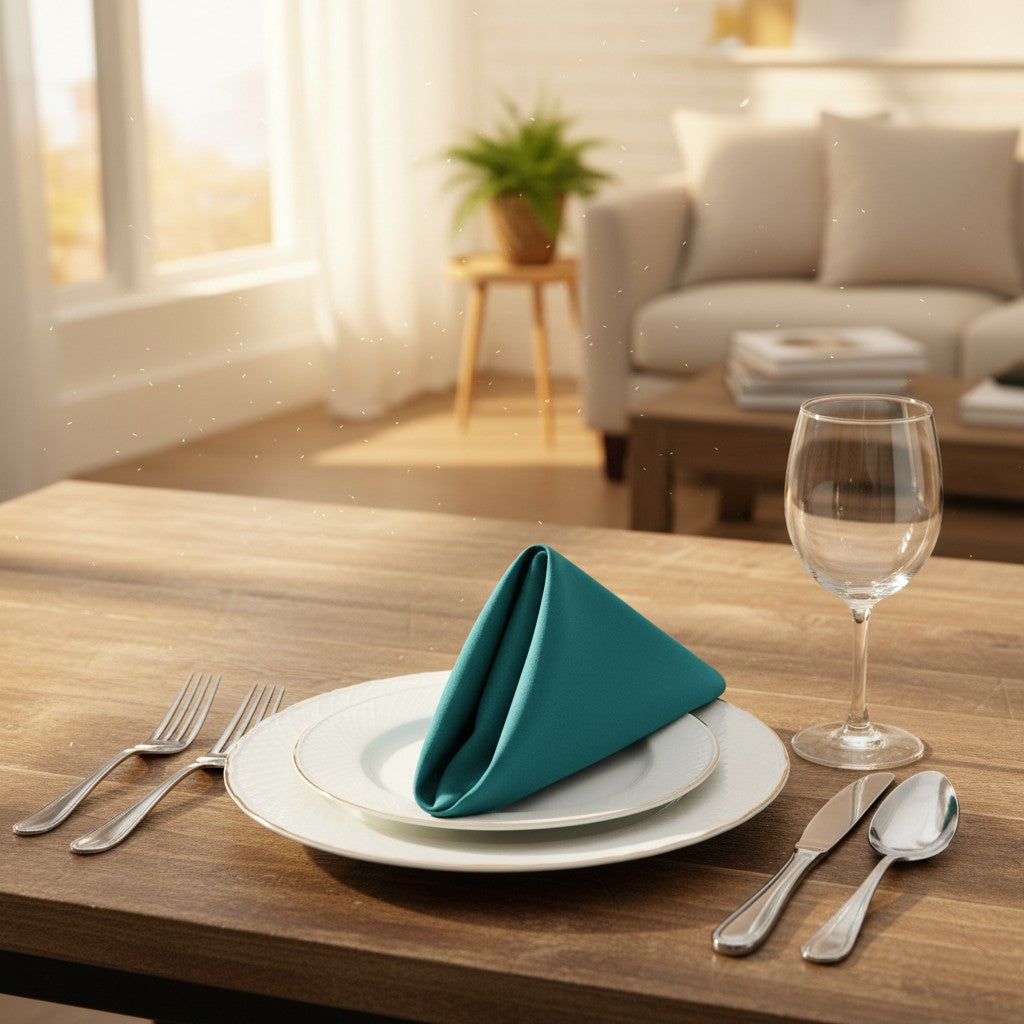 MJS 100% Spun Polyester 2 PLY Table Linens Napkins-26