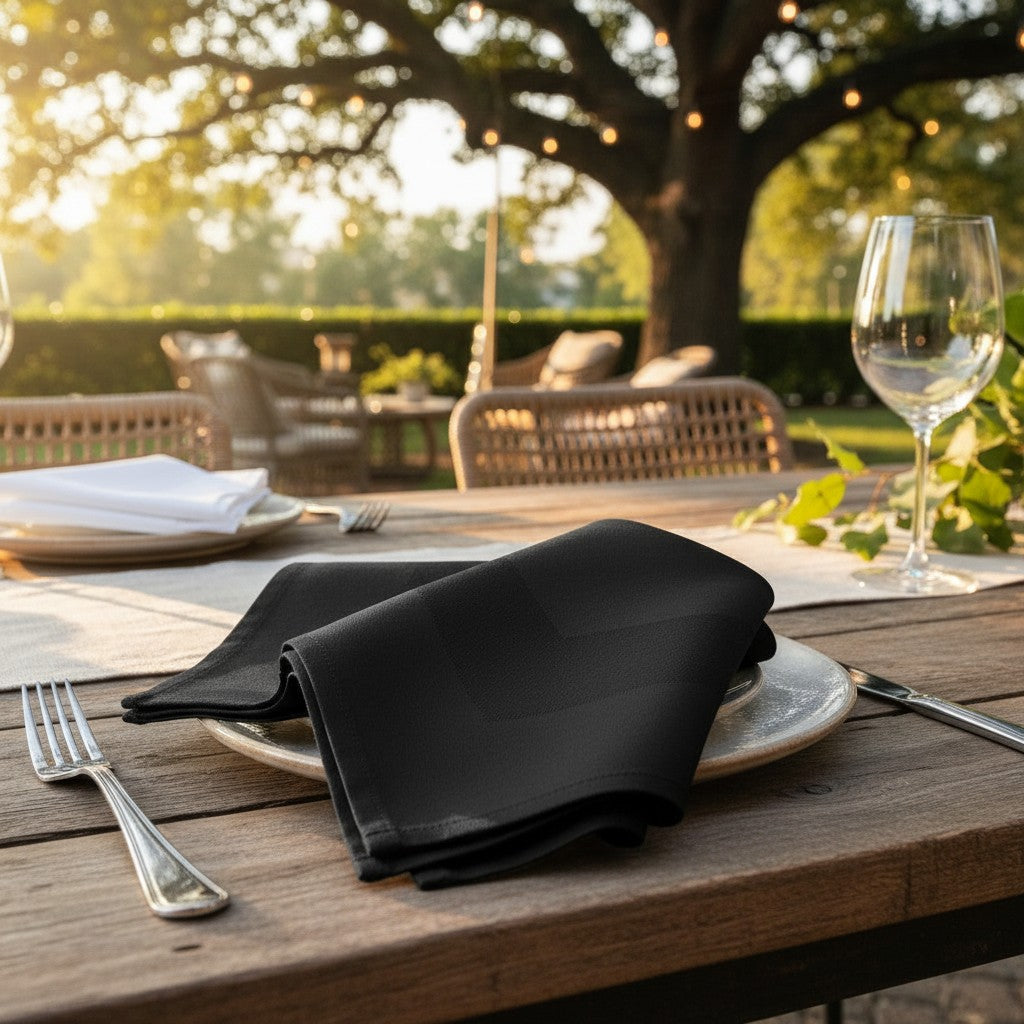 MJS 100% Spun Polyester 2 PLY Table Linens Napkins-30