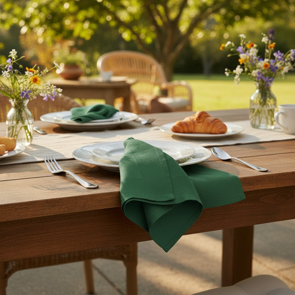 MJS 100% Spun Polyester 2 PLY Table Linens Napkins-1