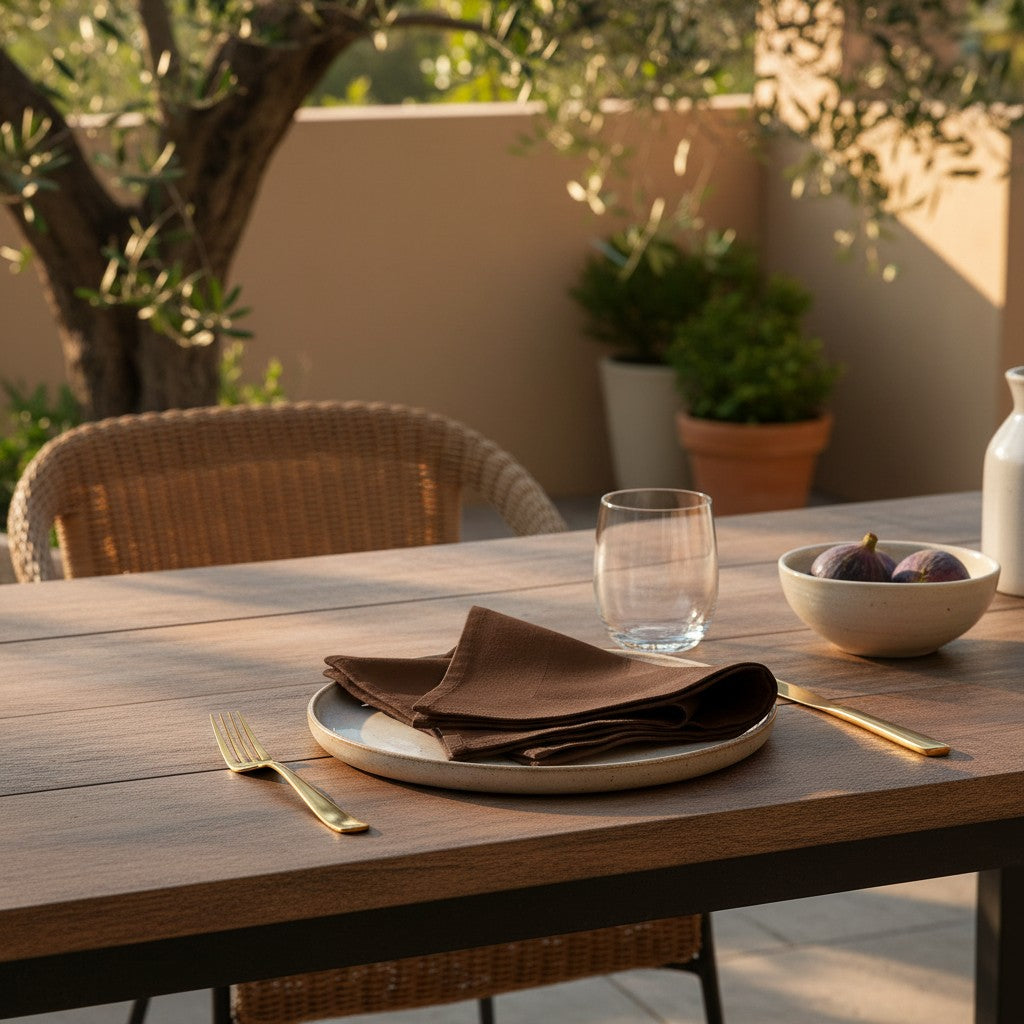 MJS 100% Spun Polyester 2 PLY Table Linens Napkins-34