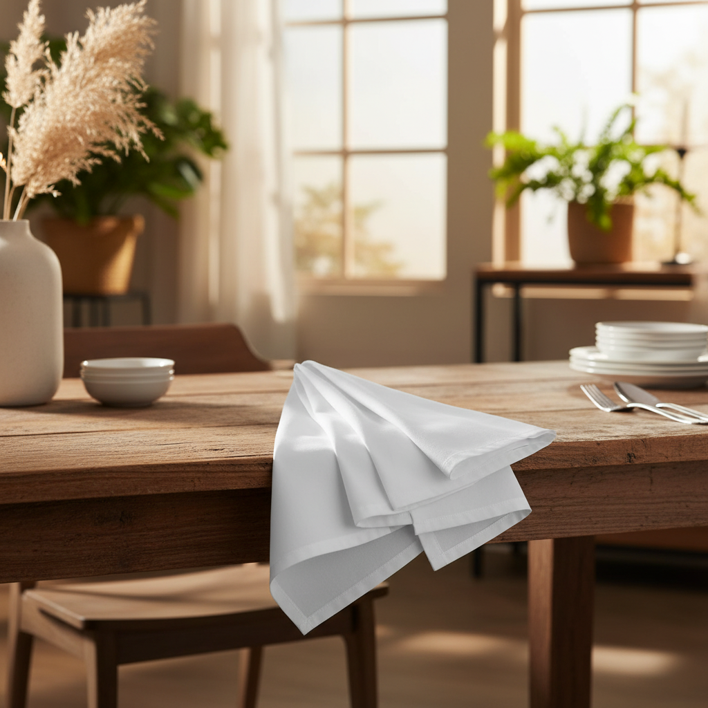 MJS 100% Spun Polyester 2 PLY Table Linens Napkins-5