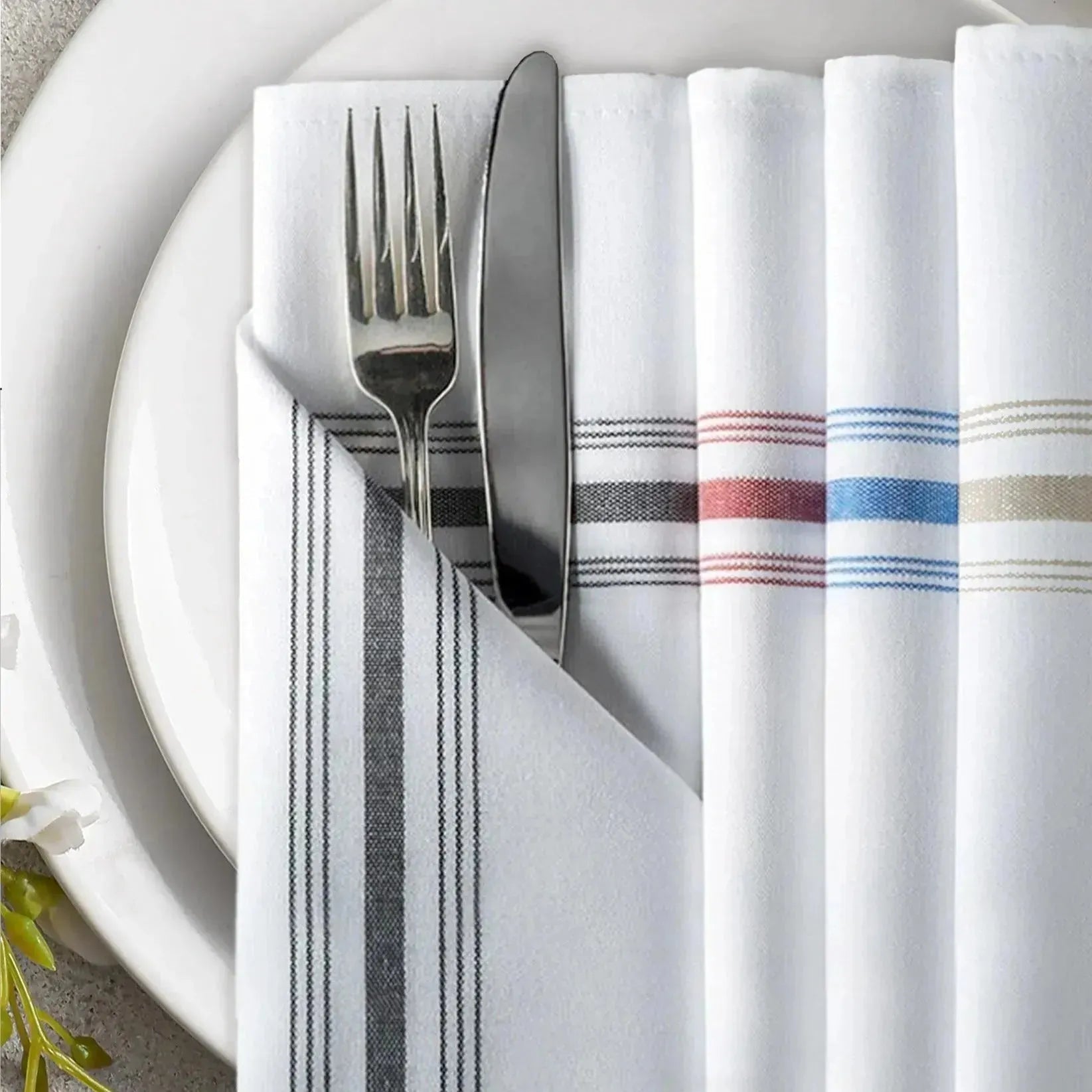 MJS 100% Spun Polyester 2 PLY Table Linens Napkins-2