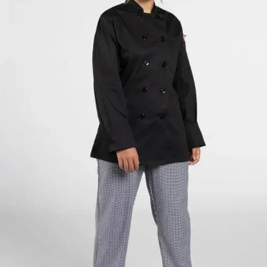 Cotton Twill Women Chef Coat-1