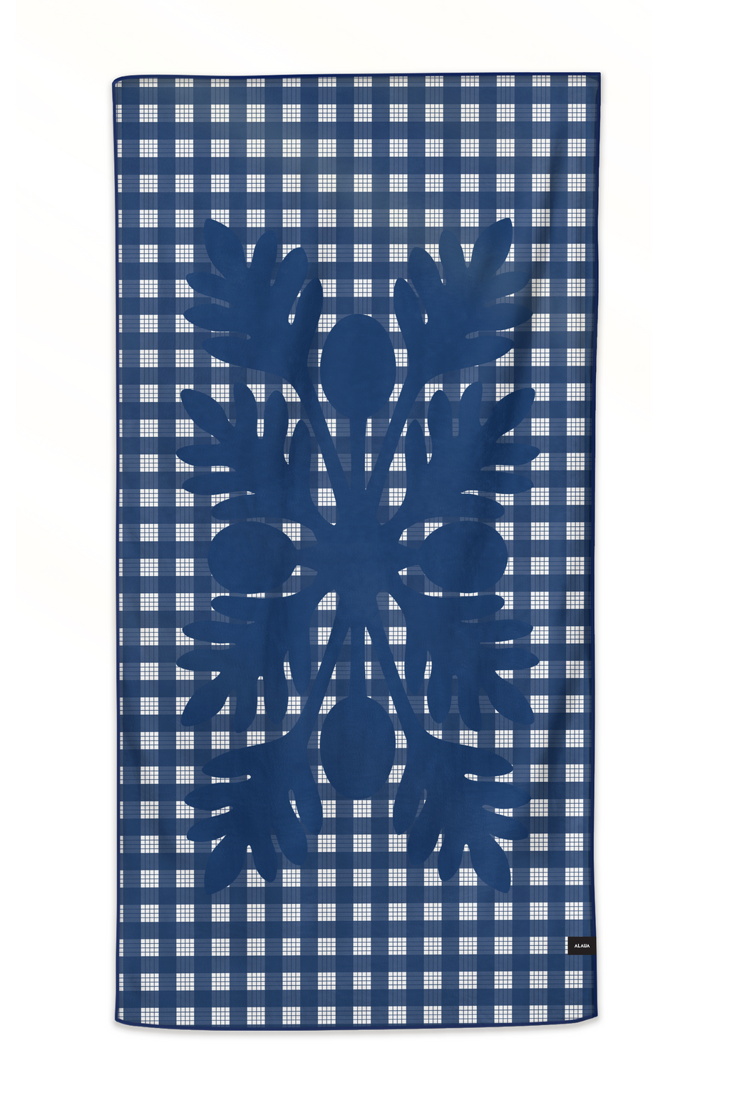 'Ulu Palaka Anywhere Towel (Blue)-2