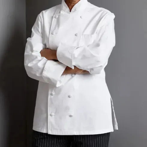 Cotton Twill Women Chef Coat-0
