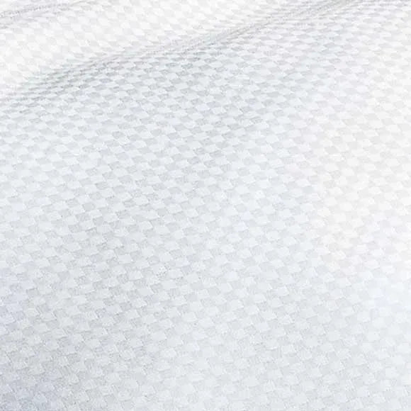 T-300 Micro check Collection White Blended Sheetings-3